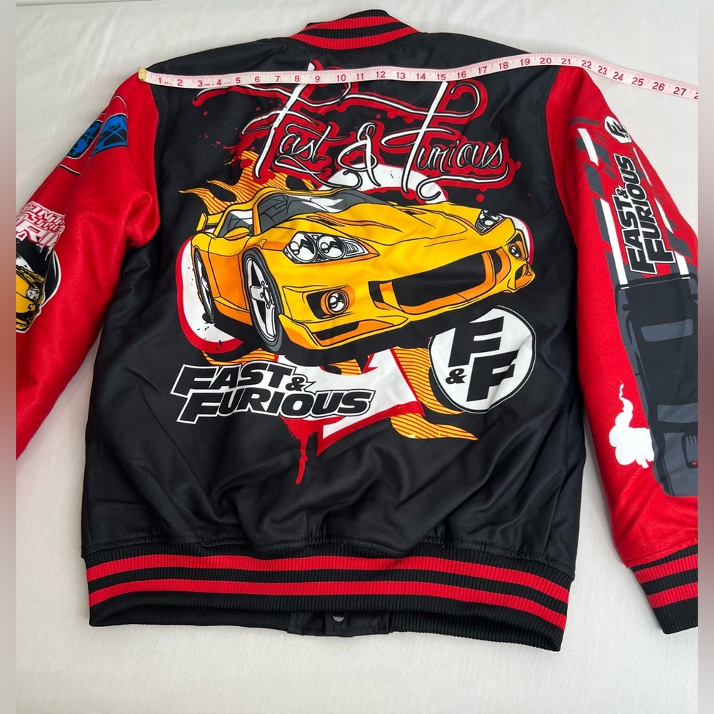 Fast And The Furious  Letterman Wool Mens Jacket Size Large New - Picture 3 of 11
